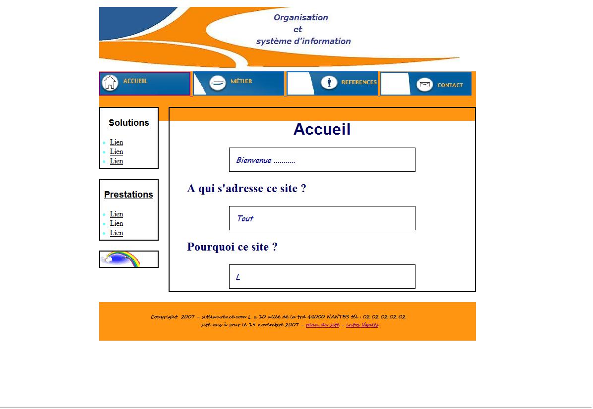 Conseil et organisation et système d'information
